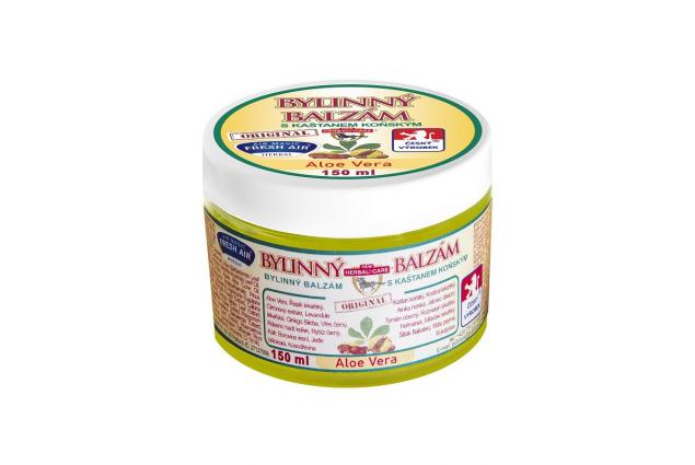 Bylinný balzám s kaštanem koňským a Aloe Vera 150 ml