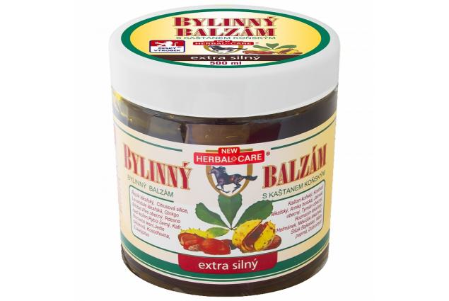 Bylinný balzám s kaštanem koňským 500 ml – extra silný
