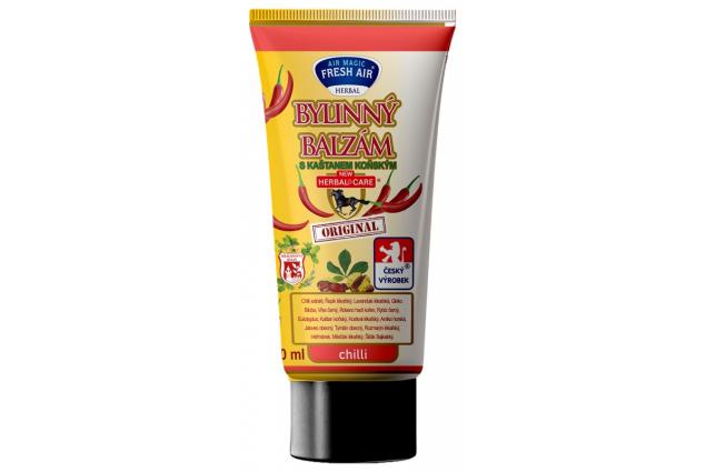 Bylinný balzám s kaštanem koňským a chilli v tubě 150 ml