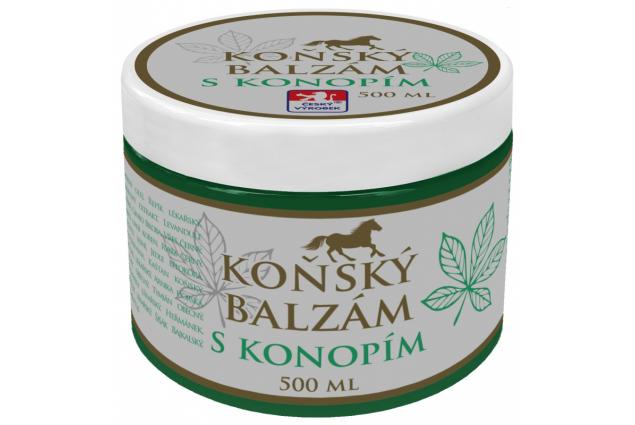 Koňský balzám s kaštanem koňským a konopím 500 ml