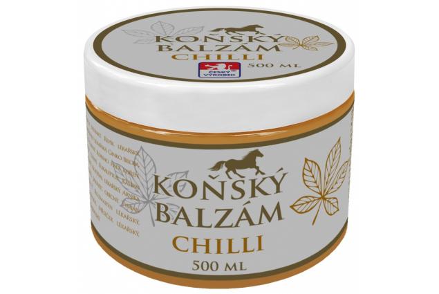 Koňský balzám s kaštanem koňským a chilli 500 ml