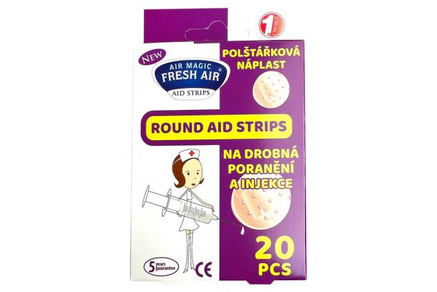 Polštářková náplast na drobná poranění a injekce 20ks – fialová