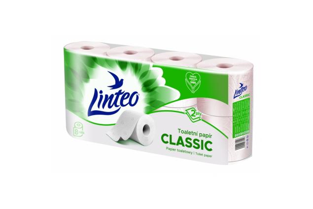 Toaletní papír Linteo Classic růžový 7+1 role – 2vrstvý