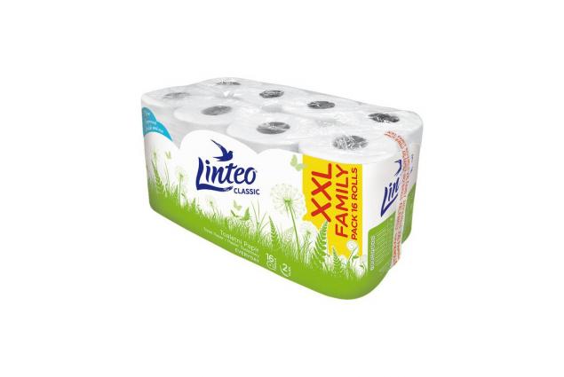 Toaletní papír Linteo Classic 16 rolí – 2vrstvý, bílý, 15m