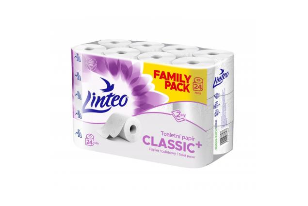 Toaletní papír Linteo Classic 24 rolí – 2vrstvý, bílý, 19m