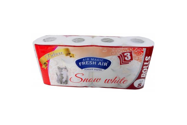 Toaletní papír Fresh Air 8 rolí – 3vrstvý, bílý