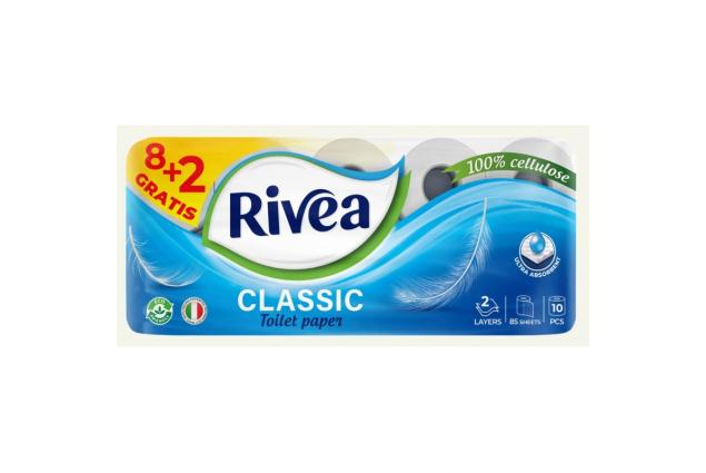 Toaletní papír RIVEA Classic 10 rolí – 2vrstvý