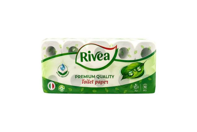 Toaletní papír RIVEA Premium 10 rolí – 3vrstvý