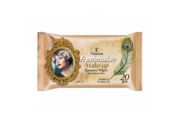 Freshmaker make-up vlhčené ubrousky 20ks – s vitamínem E