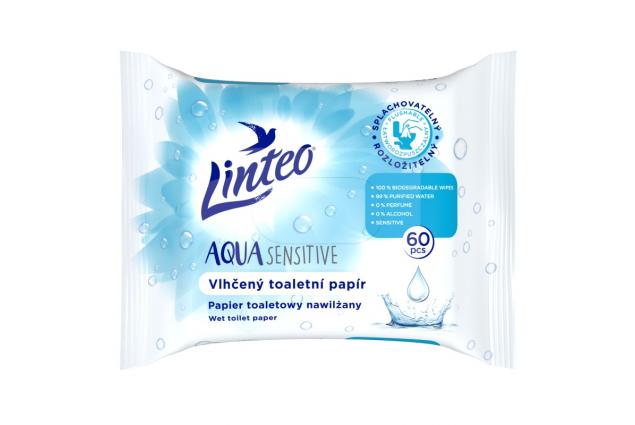 LARA vlhčený WC papír Sensitive 60ks – heřmánek