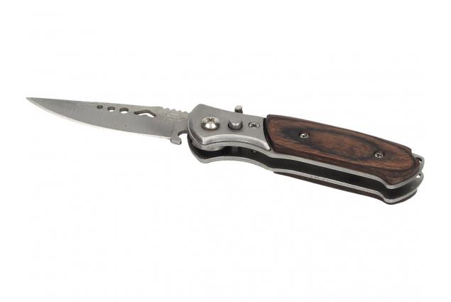 Vystřelovací nůž kapesní s dřevěnou střenkou 15 cm