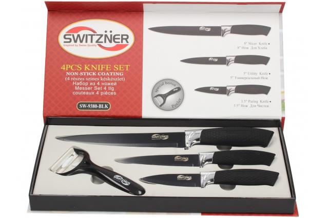 Sada 4 ks nože SWITZNER SW-9380-BLK