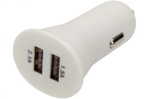 USB nabíjecí adaptér - rozdvojka 2.1A/1A
