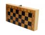 Šachový kufřík s hrací deskou na šachy a dámu malý