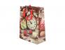 Dárková vánoční taška hodiny 23x18 cm.