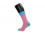 Ponožky růžovo - modré kostičky