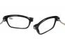 Dioptrické brýle s magnetem černé +3,00