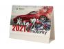 Kalendář 2021 Auta a motorky 22 x 17 cm