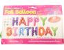 Balónky Happy Birthday S 17´´ Barevné