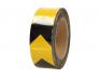 Reflexní lepící páska 25m šipky žlutá-černá 