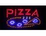 Barevná světelná LED tabule PIZZA 