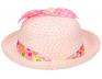 Foto 5 - Dětský klobouk s mašličkou světle růžový