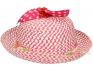 Foto 5 - Dětský klobouk s mašličkou tmavě růžový
