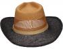 Foto 5 - Letní kovbojský klobouk černo-hnědý vel 57