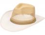 Foto 5 - Letní kovbojský klobouk bílo-světle-hnědý 