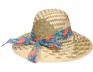 Foto 5 - Slaměný klobouk dvoubarevný s mašlí
