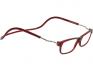 Dioptrické brýle s magnetem červené +1,00
