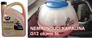 K2 KULER G12/G12+ 5 l - nemrznoucí kapalina do chladiče do -35 °C