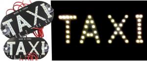 LED světelná značka taxi 14 x 7 cm