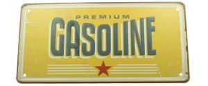 Cedule značka USA 30x15,5 cm PREMIUM GASOLINE