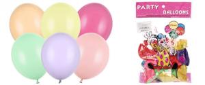 Nafukovací balónky Party 25ks latexové pastelové mix barev