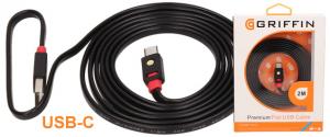Premium Flat USB-C Cable 2m Griffin