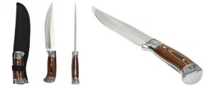 Hobby lovecký nůž v pouzdře se zdobenou rukojetí 31cm