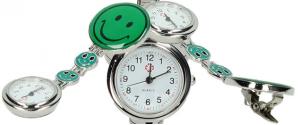 Závěsné hodinky zelené