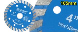 Diamantový řezný kotouč 105 × 7 × 21 mm – Ruideshi