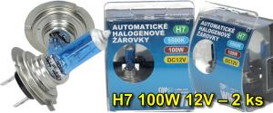 Halogenové žárovky H7 100W 5500K 12V – 2 ks