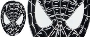 Kovová Samolepka Spiderman 3D – hlava (černá) 8 × 5,5 cm