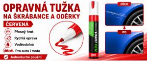 Opravná tužka na autolak Damo-Wang červená