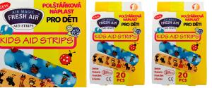 Dětská polštářková náplast Kids 20ks
