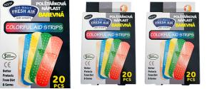 Polštářková náplast Colorful 20ks