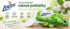 Kosmetické odličovací tampony Linteo Aloe Vera 80ks