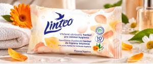 Vlhčené intimní ubrousky Linteo s heřmánkem, Aloe Vera a měsíčkem