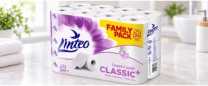 Toaletní papír Linteo Classic 24 rolí – 2vrstvý, bílý, 19m