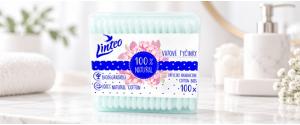 Papírové vatové tyčinky Linteo 100ks – box