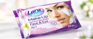 LARA Make-up vlhčené ubrousky 20ks – neutrální vůně