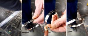 Kovové stahovací sponky na hadice, 20 kusů délka 50 cm